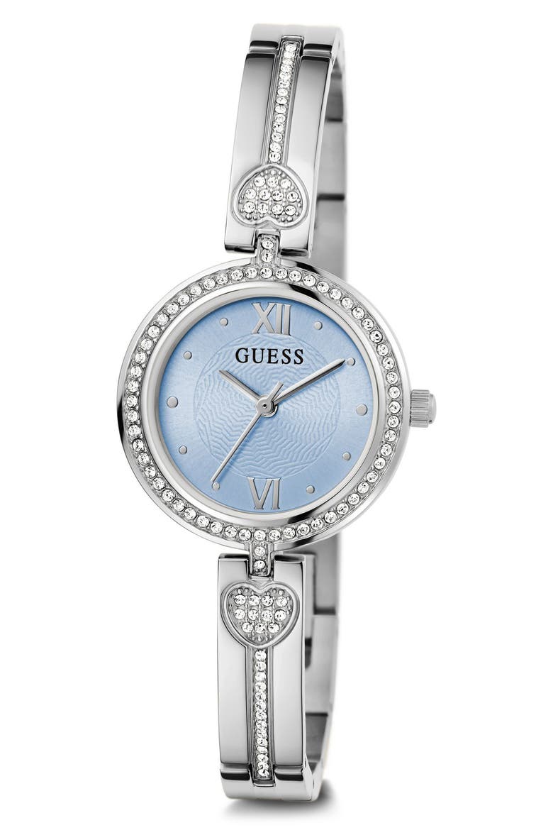 Lovey Crystal Bracelet Watch, 27mm, Alternate, color, ICE BLUE