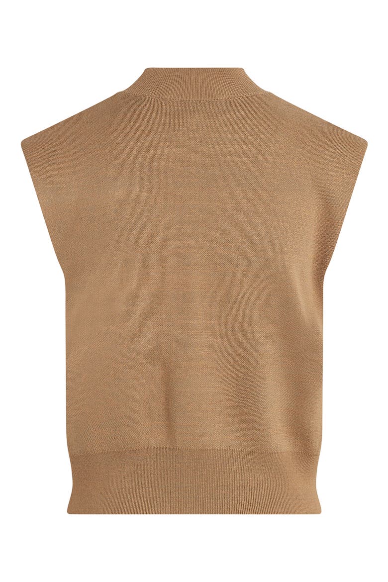 The Whitney Sleeveless Knit Crop Top, Alternate, color, TOBACCO