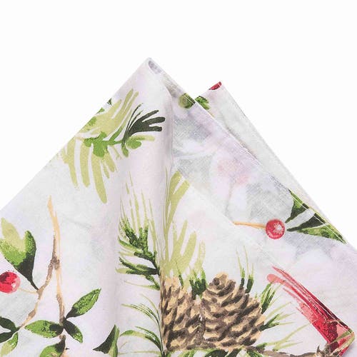 C & F Home C&f Home Ruby Cardinal Napkins Set Of 6 In White