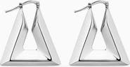 Oradina Sterling Silver Peak Hoops