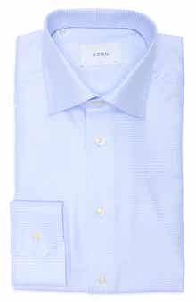 Slim Fit Houndstooth Twill Shirt
