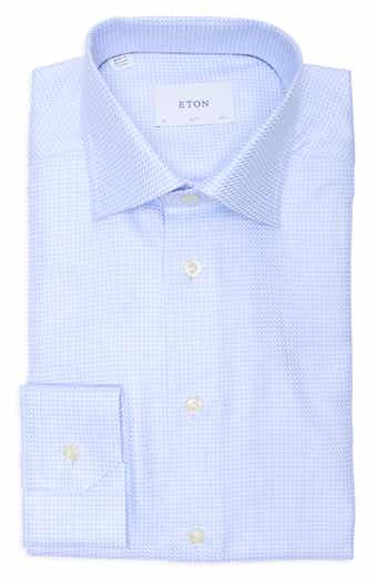 Slim Fit Houndstooth Twill Shirt