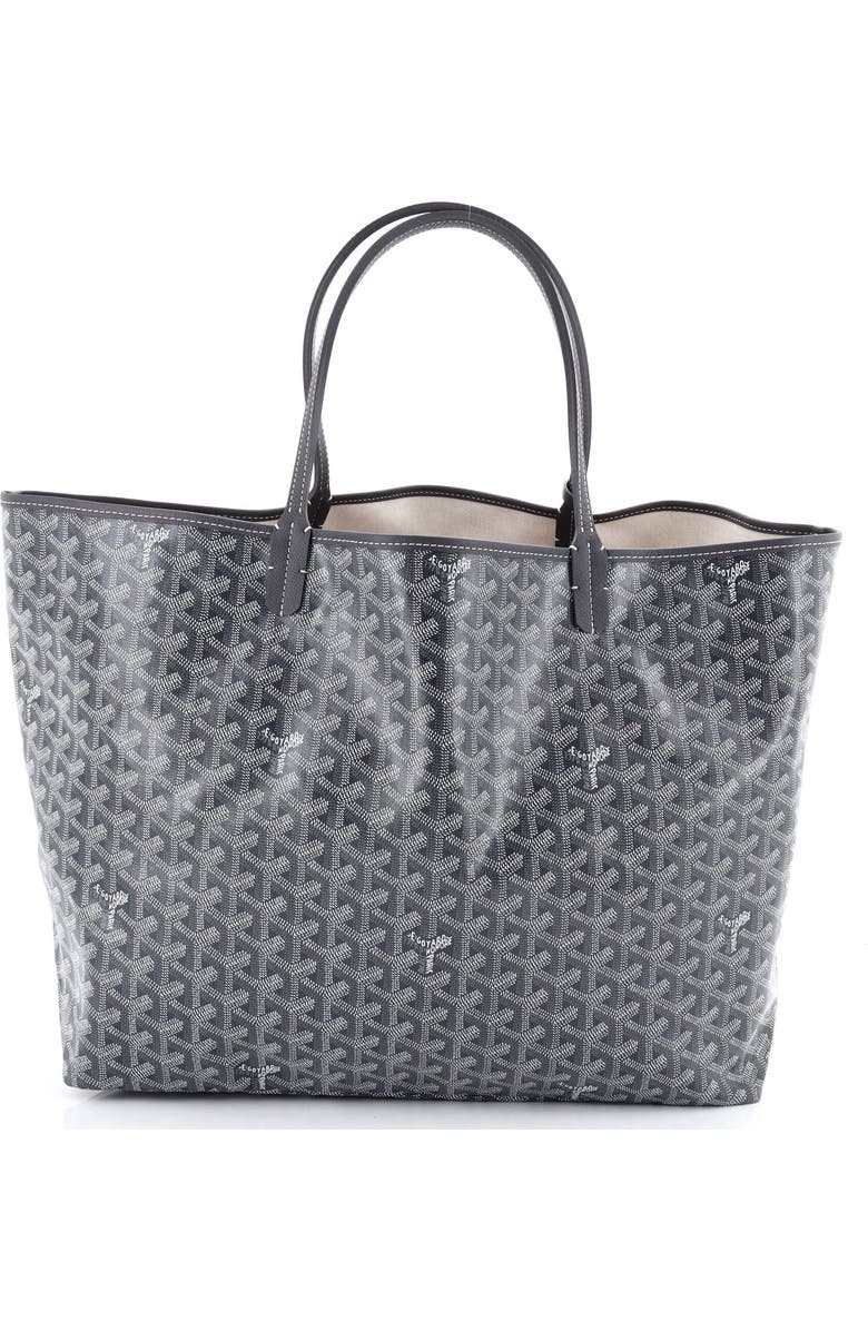 Pre-Owned Goyard Saint Louis Tote Coated Canvas GM, Main, color, Gray