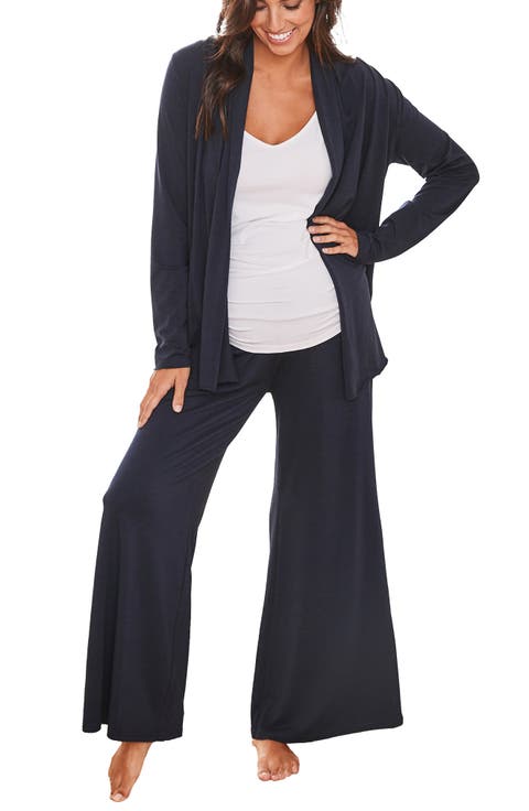 Street to Home Maternity/Nursing Cardigan, Camisole & Pants Set
