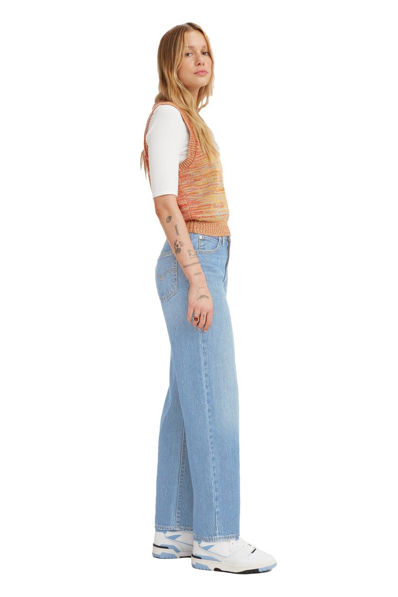 94 Baggy Wide Leg Jeans, Alternate, color, RIVETING
