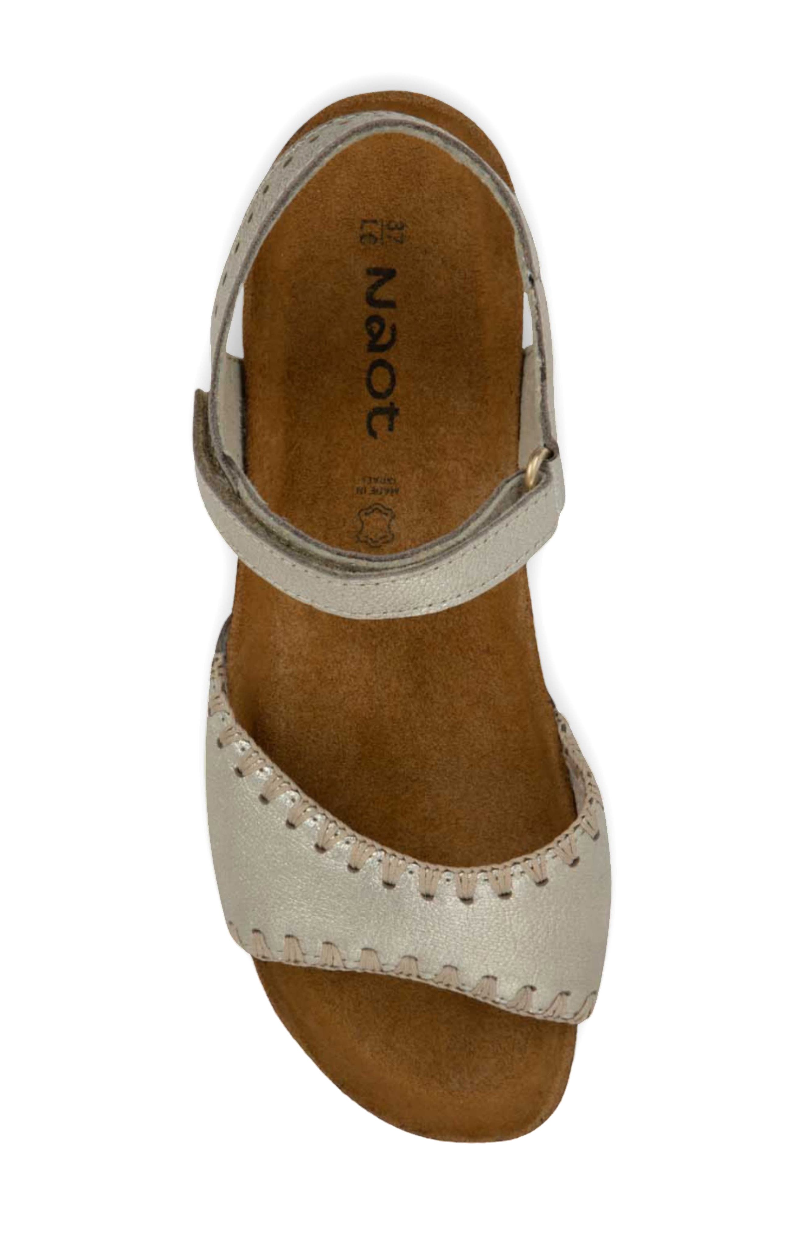 Naot Luna Sandal, Alternate, color, Gold Radiant Leather