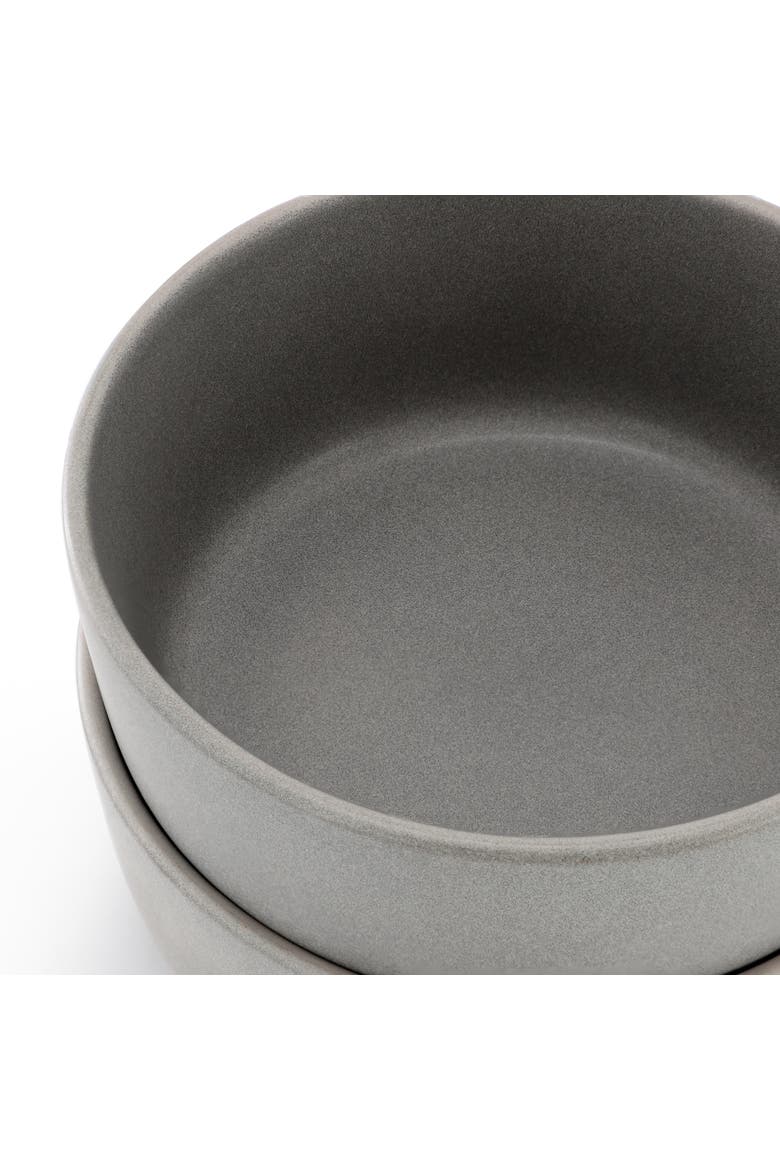 Bryant Park 2 Piece 6 Inch Stoneware Cereal Bowl Set, Alternate, color, Gray