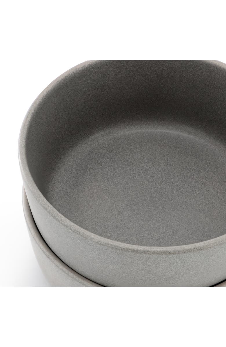 Soho Lounge Bryant Park 2 Piece 6 Inch Stoneware Cereal Bowl Set, Alternate, color, Gray
