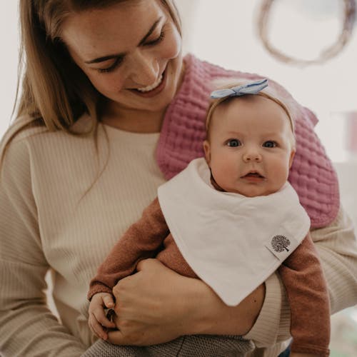 Parker Baby Co. Bandana Bib Set In Basics