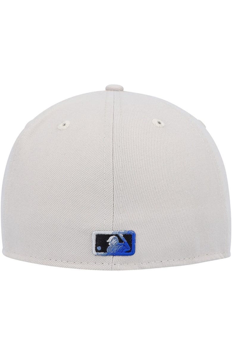 New Era Men's New Era Khaki Toronto Blue Jays Stone Dim Undervisor 59FIFTY Fitted Hat, Alternate, color, 