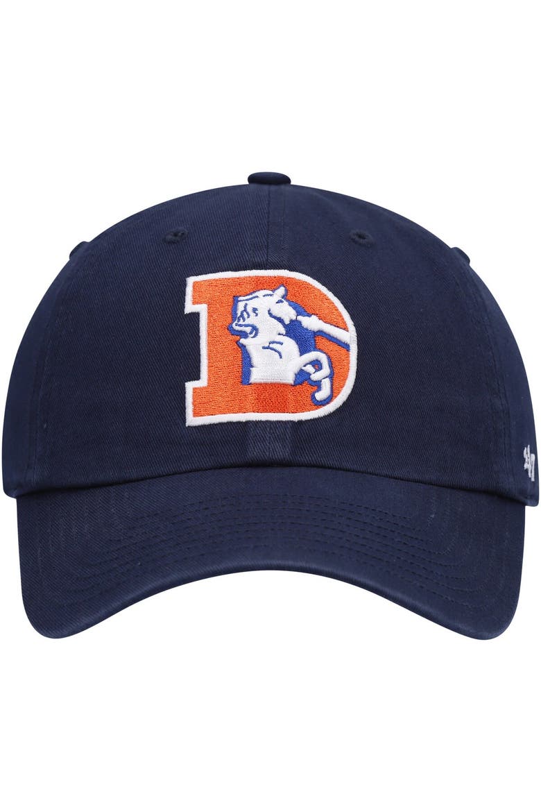 Men's '47 Navy Denver Broncos Clean Up Legacy Adjustable Hat, Alternate, color, Navy