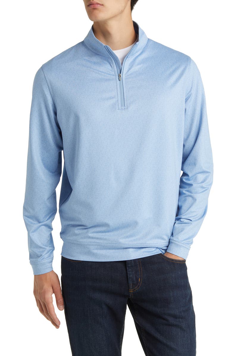 Peter Millar Perth Drink 'N' Duff Performance Quarter Zip Pullover, Main, color, 