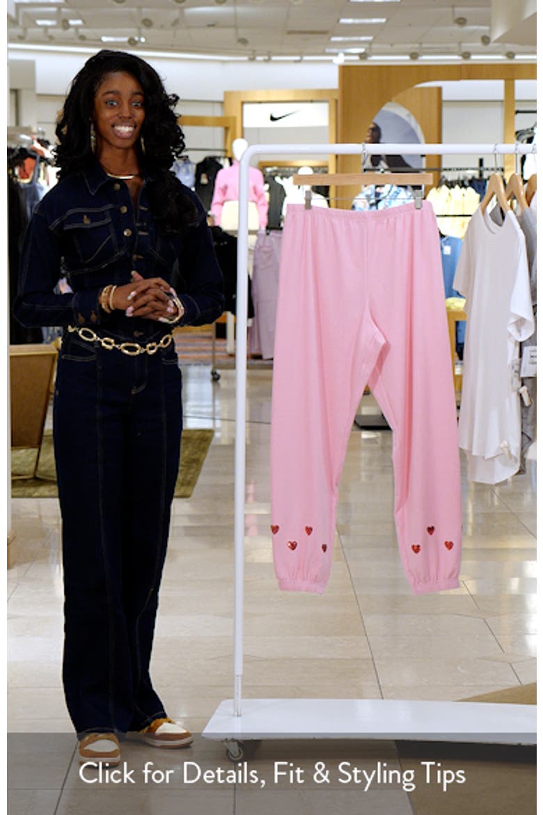 Georgie Sequin Heart Sweatpants video