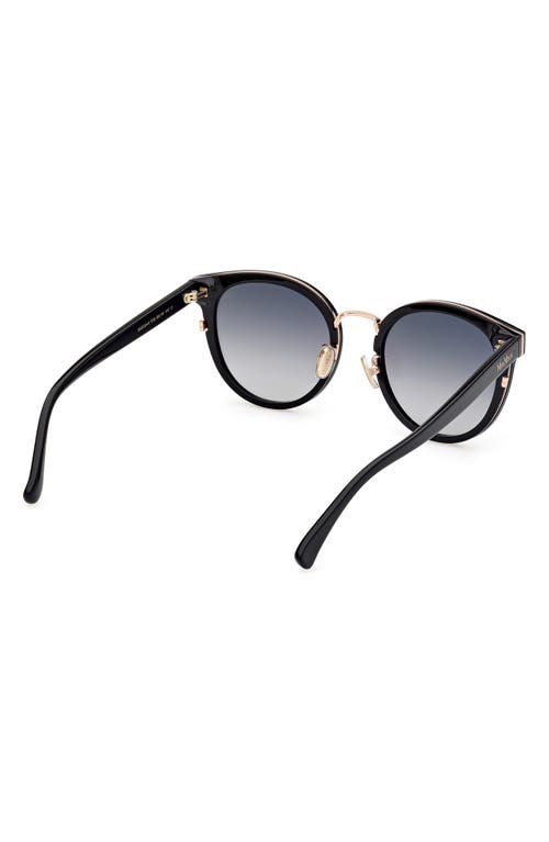 Max Mara 63mm Round Sunglasses In Brown