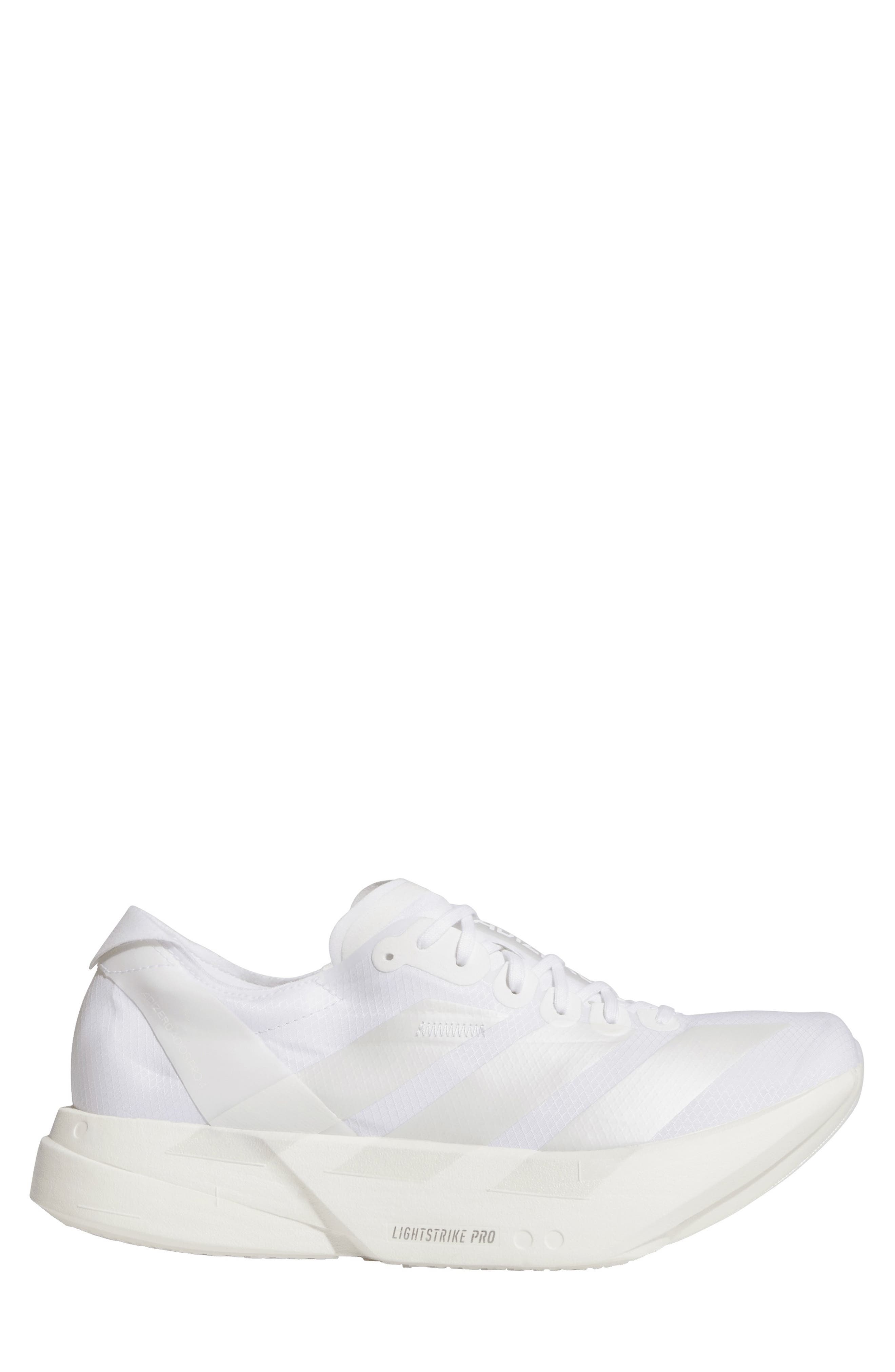 adidas Adizero Adios Pro 4 Sneaker, Alternate, color, White
