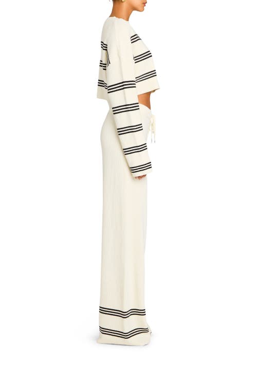 Ser.o.ya Sharlie Sweater In Eggshell/black