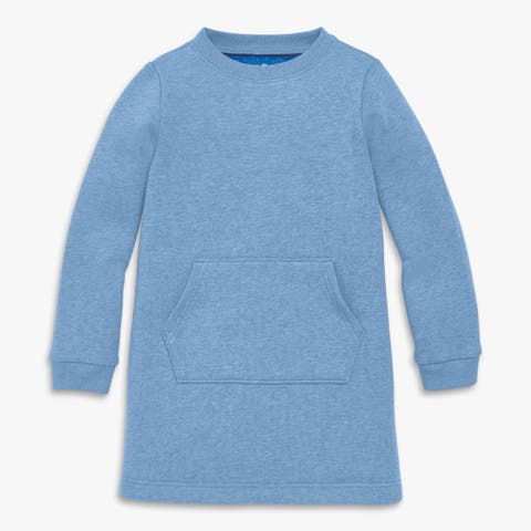 Kids Cozy Fleece Sweatshirt Dress (Toddler, Little Kid, Big Kid)