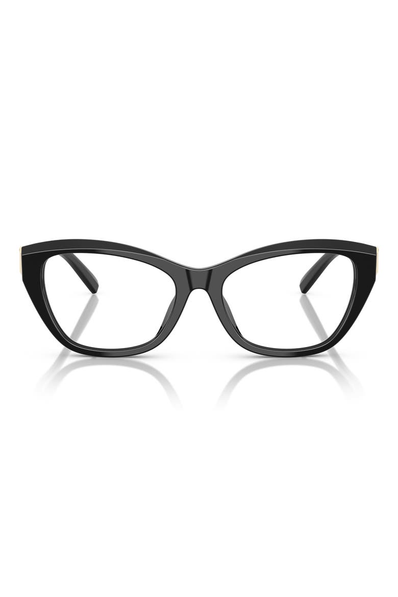 54mm Cat Eye Optical Glasses, Main, color, BLACK/ DEMO LENS