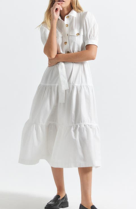 Buffy Short Sleeve Cotton Utility Dress