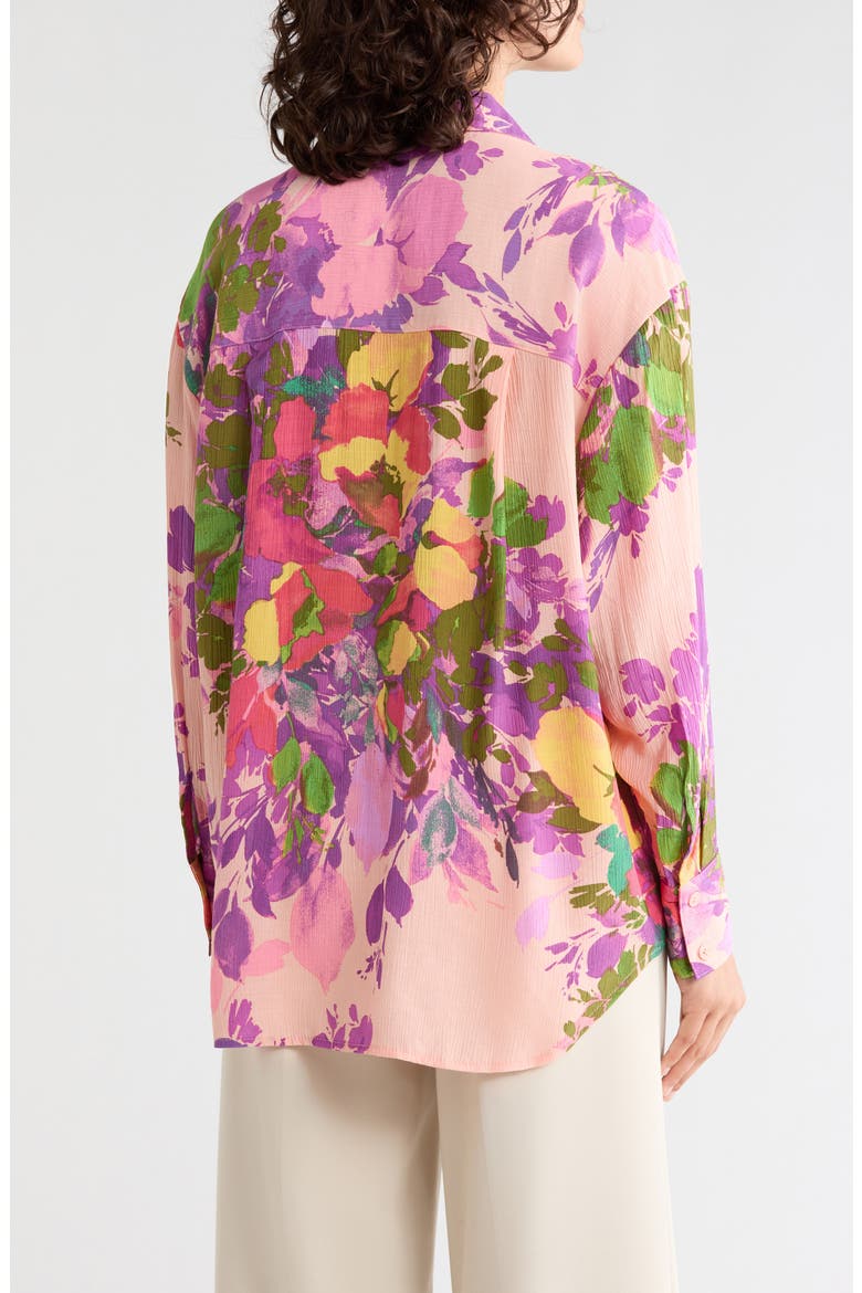 Floral Button-Up Shirt, Alternate, color, MULTI FLORAL
