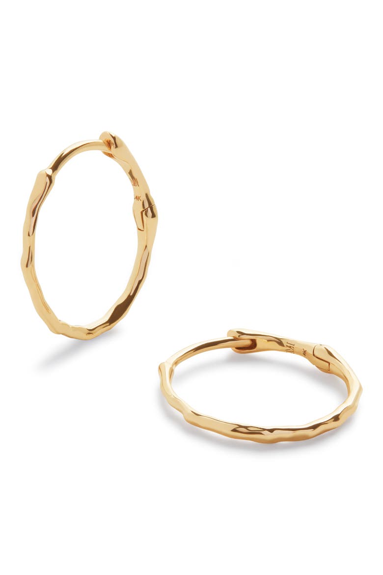 Siren™ Small Hoop Earrings, Main, color, YELLOW GOLD