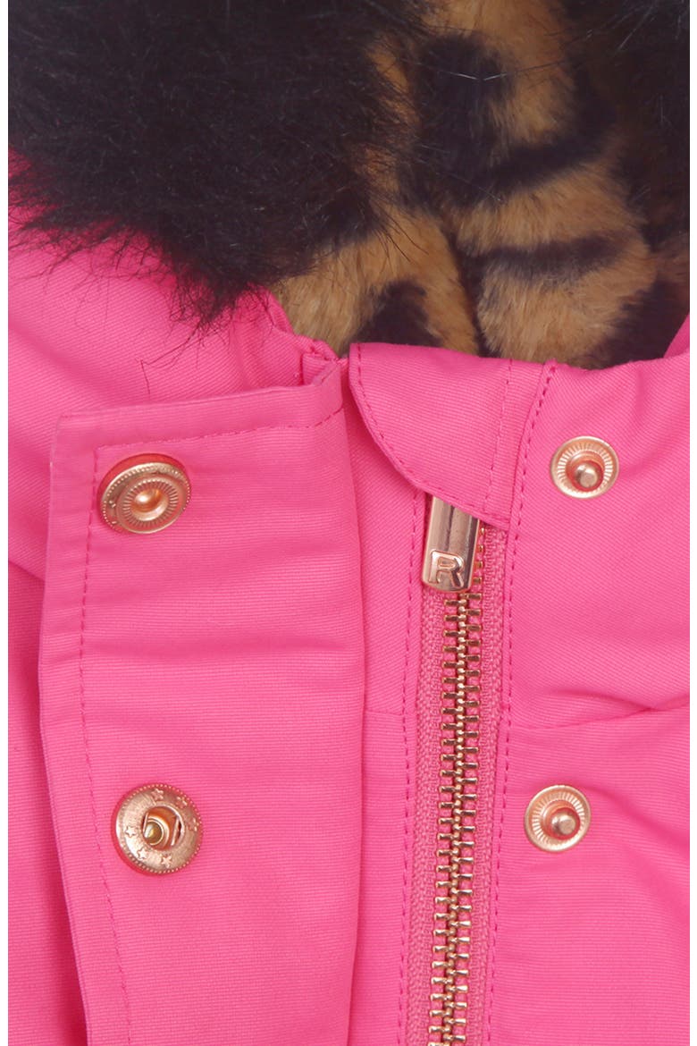 Kids' Parka Jacket with Insulated Hood, Alternate, color, Hot Pink