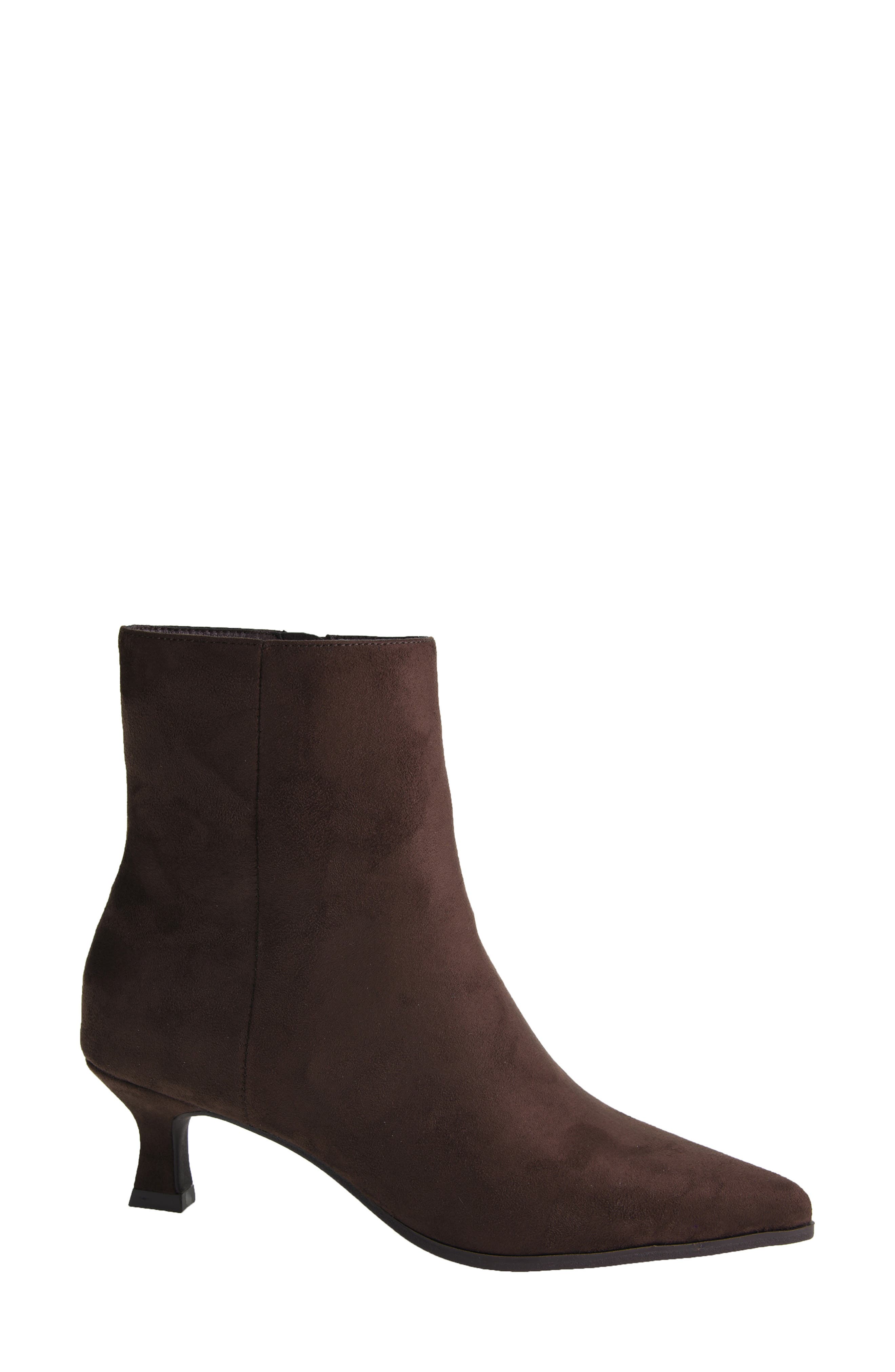 Chinese Laundry Novalie Pointed Toe Bootie, Alternate, color, Brown Suede