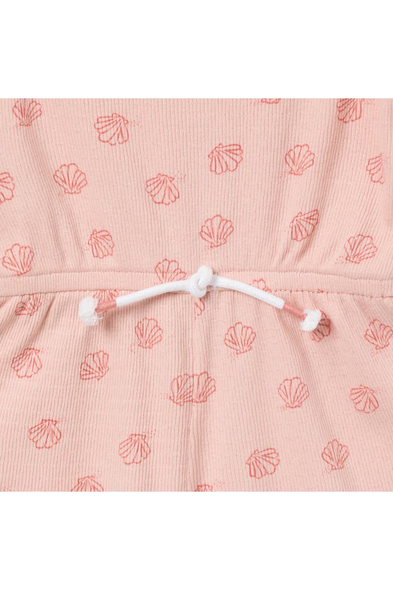 Flutter Sleeve Romper, Alternate, color, Rose Seashells
