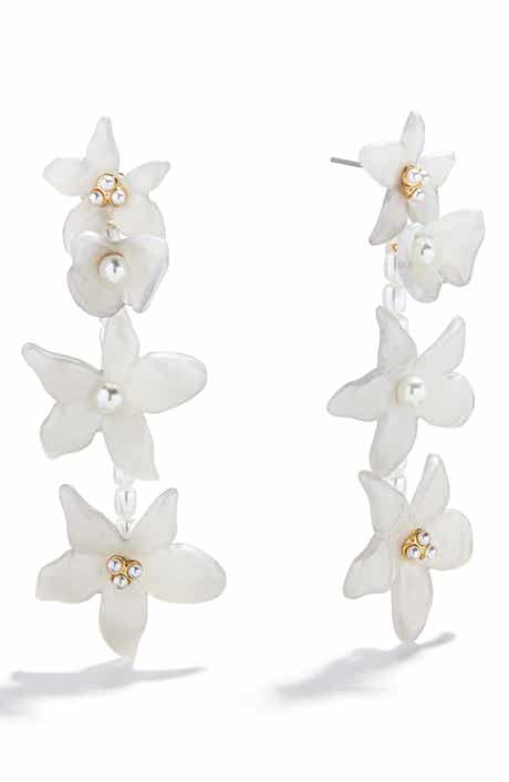 BaubleBar Thea Floral Drop Earrings