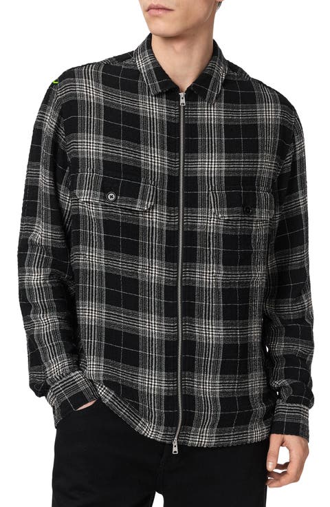 Miwok Plaid Cotton Zip Jacket