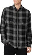 AllSaints Miwok Plaid Cotton Zip Jacket