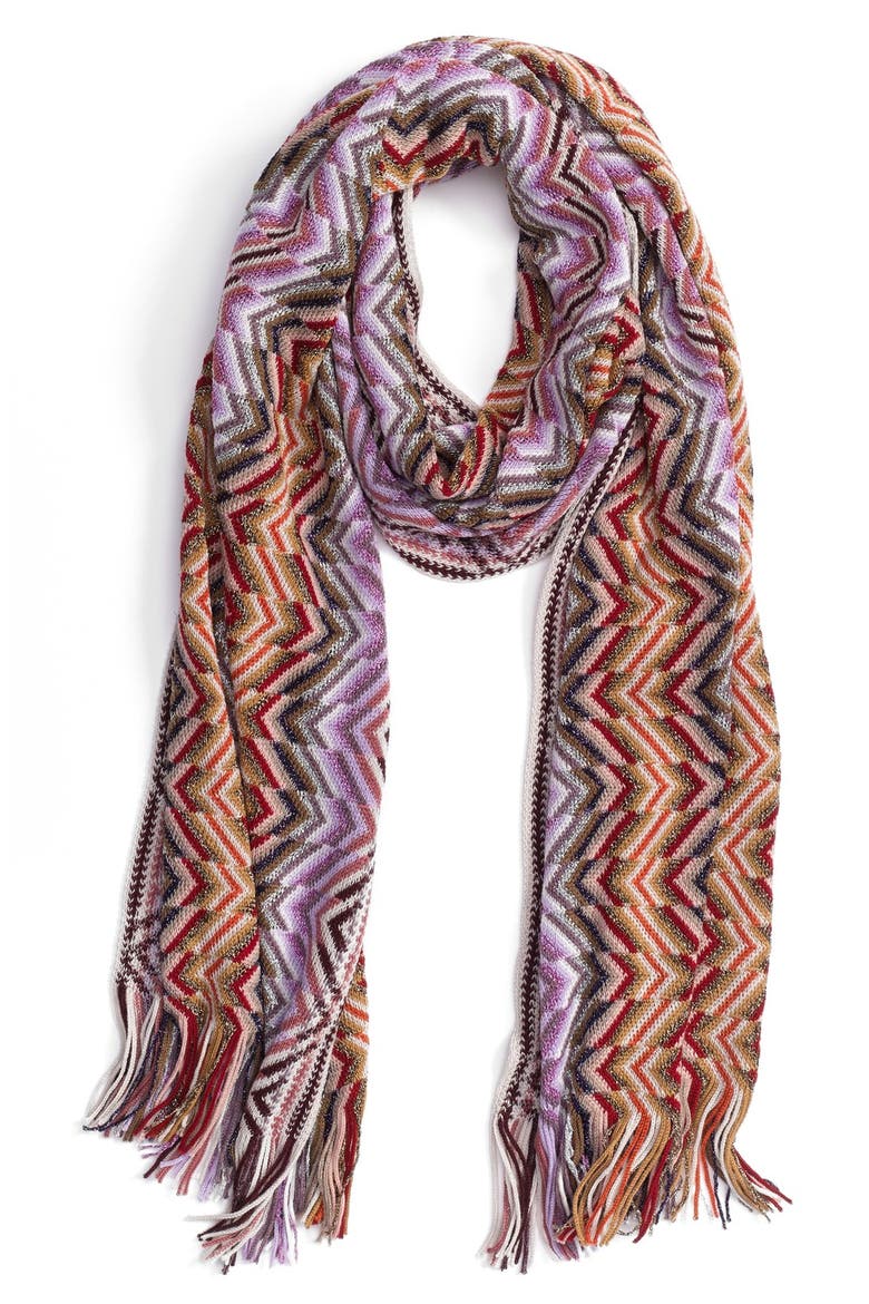 Scarf, Main, color, PINK/ BEIGE