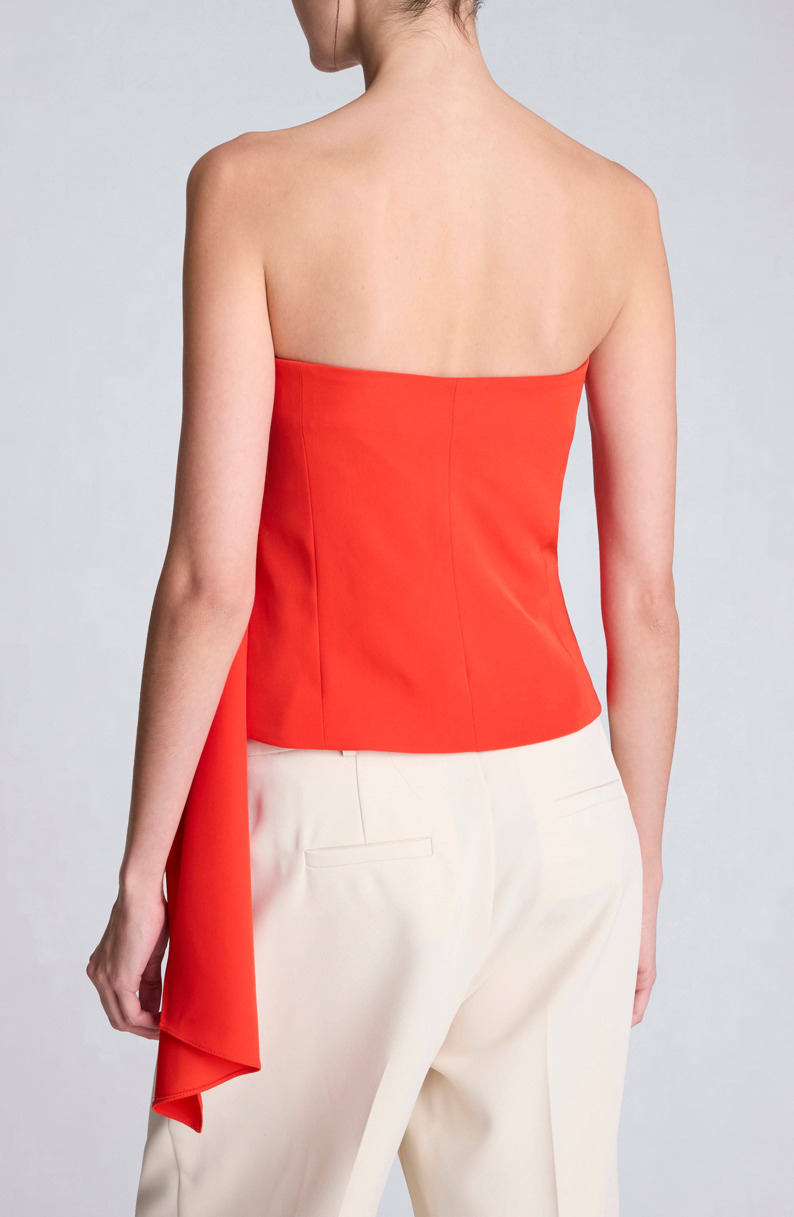 Pleated Strapless Top - image 2