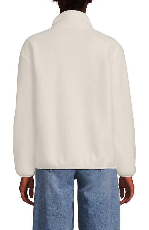 Lands' End Half Zip Cozy High Pile Fleece Pullover In Gray