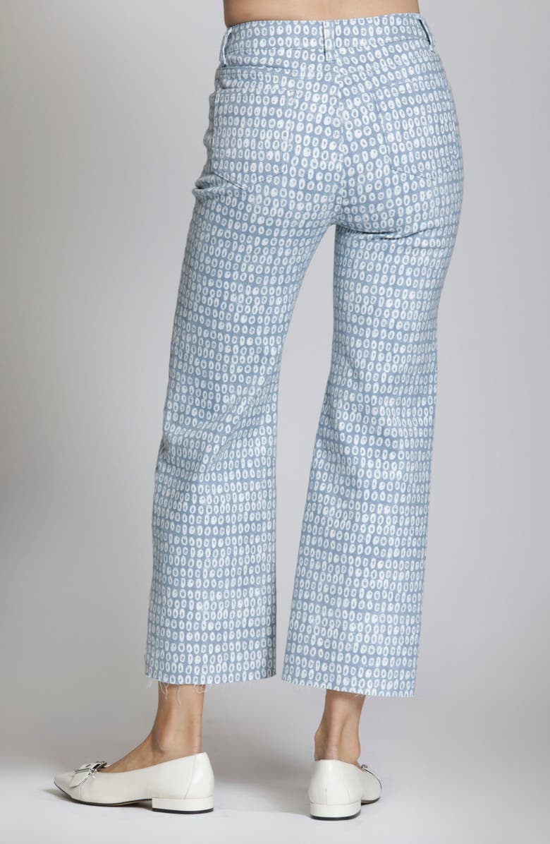 APNY Print Crop Wide Leg Jeans, Alternate, color, Blue/ White