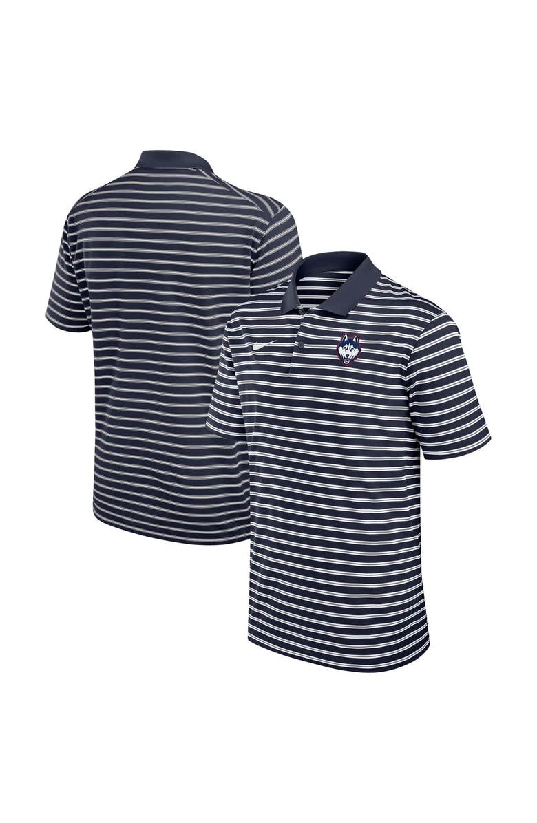 Nike Men's Nike Navy UConn Huskies Victory Stripe Performance Polo, Main, color, Navy