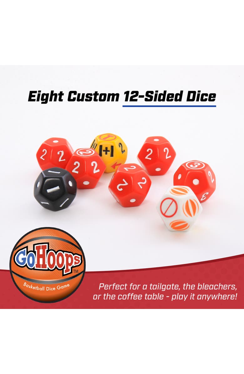 Zobmondo!! GoHoops Basketball Dice Game, Alternate, color, Multicolored