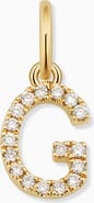 Oradina 14K Gold My Letter Diamond Pendant Charm