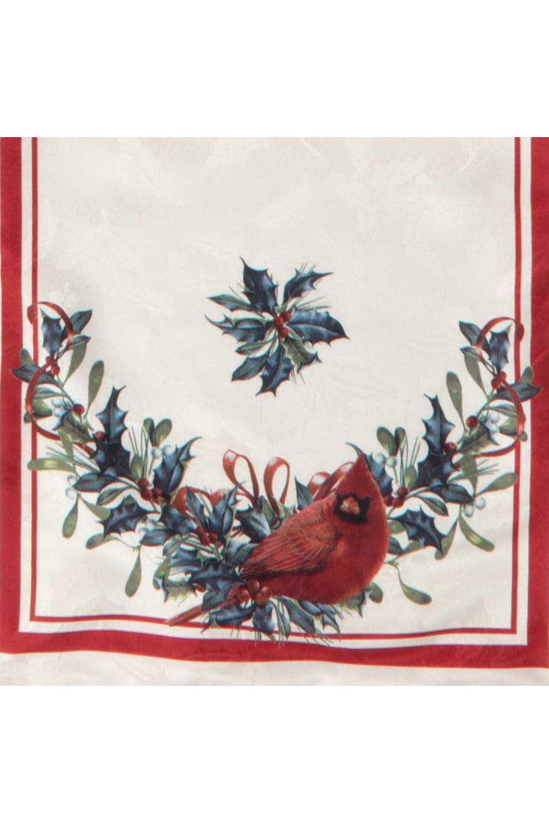 Holiday Winter Greetings Reversible Table Runner, Multicolor - 14" W X 70" L, Alternate, color, Multicolor