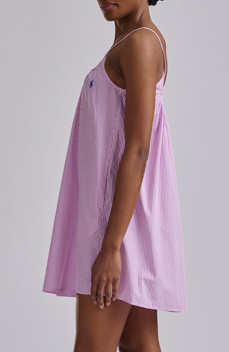 Polo Ralph Lauren Cotton Nightgown, Alternate, color, White Cloud X Hydrangea