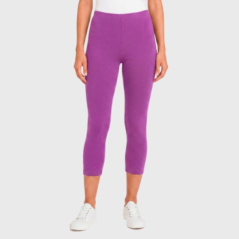 Women's Soft 100% Cotton Everyday Wear Capri Leggings