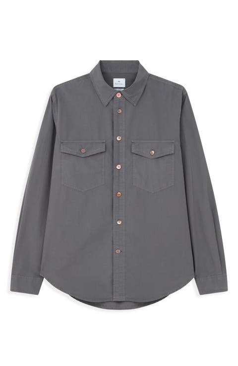 Casual Fit Organic Cotton Button-Up Shirt