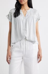 beachlunchlounge Monaka Smocked Frill Top