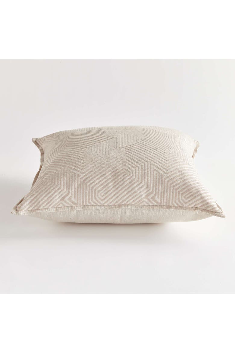 Geo Square Indoor-Outdoor Pillow 24", Alternate, color, Beige