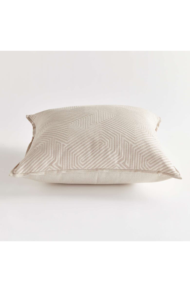 Napa Home & Garden Geo Square Indoor-Outdoor Pillow 24", Alternate, color, Beige