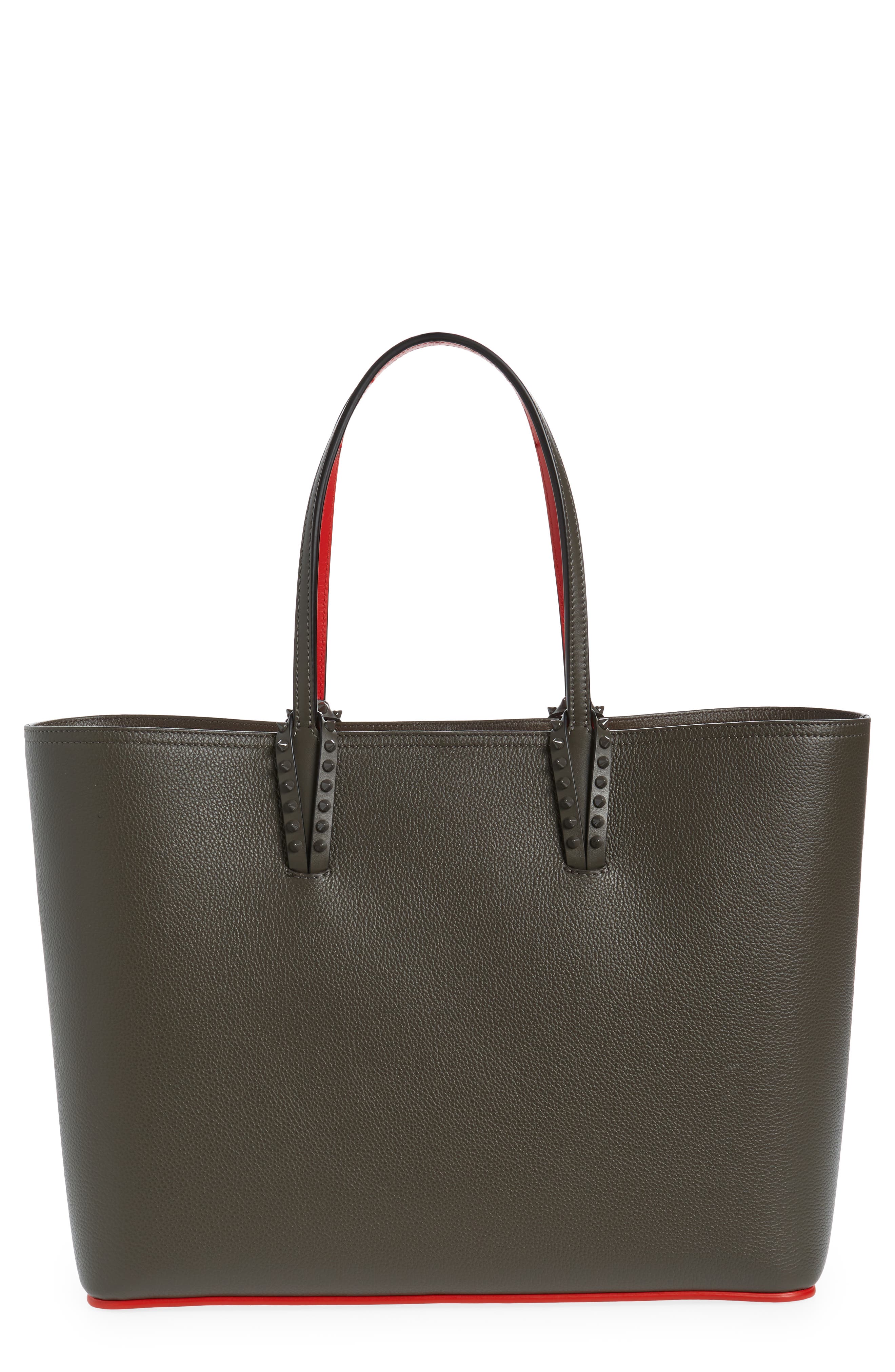 Christian Louboutin Cabata Calfskin Leather Tote, Main, color, 