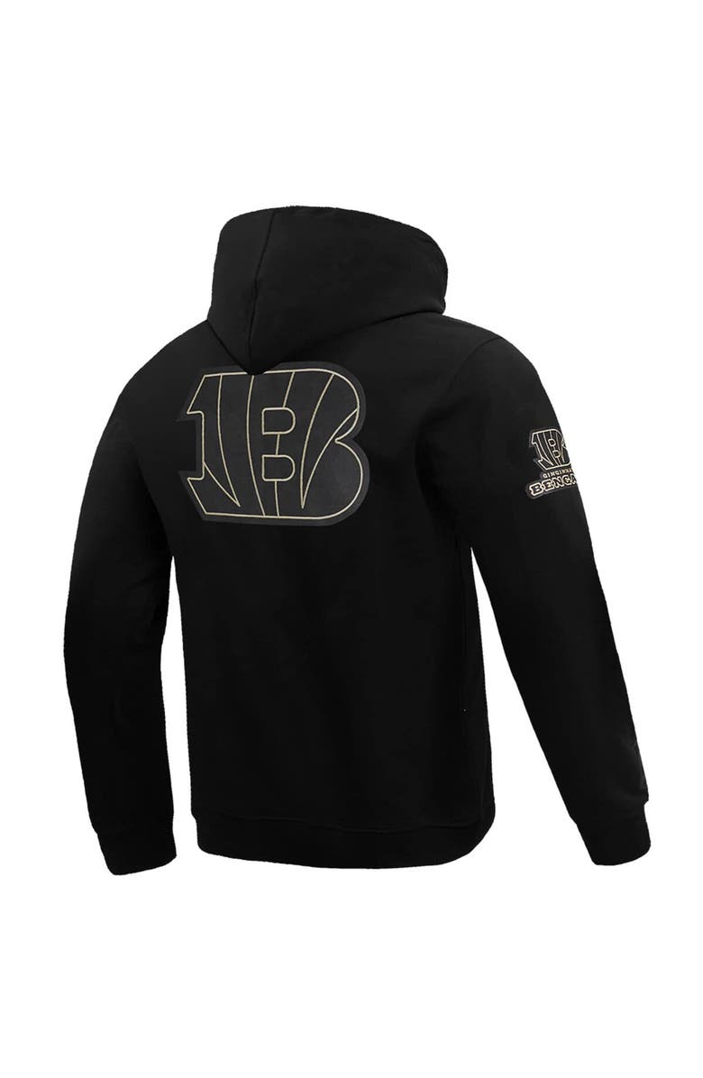 PRO STANDARD Men's Pro Standard Black Cincinnati Bengals Classic Chenille Pullover Hoodie, Alternate, color, Black