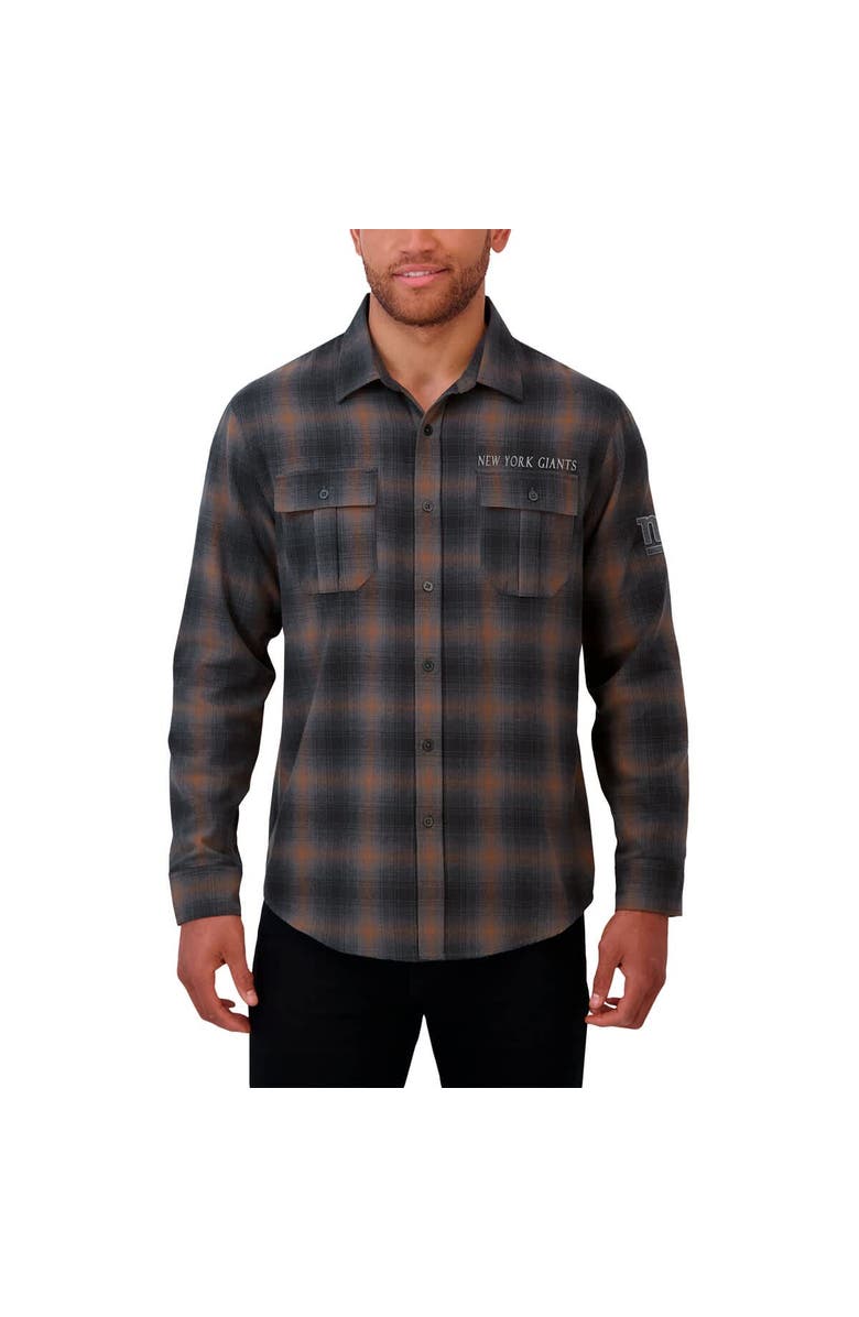 Darius Rucker Collection by Fanatics Men's Darius Rucker Collection by Fanatics Charcoal New York Giants Classic Flannel Long Sleeve Button-Up Shirt, Alternate, color, Charcoal