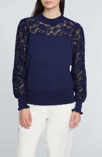 The Felicity Floral Lace Detail Sweater