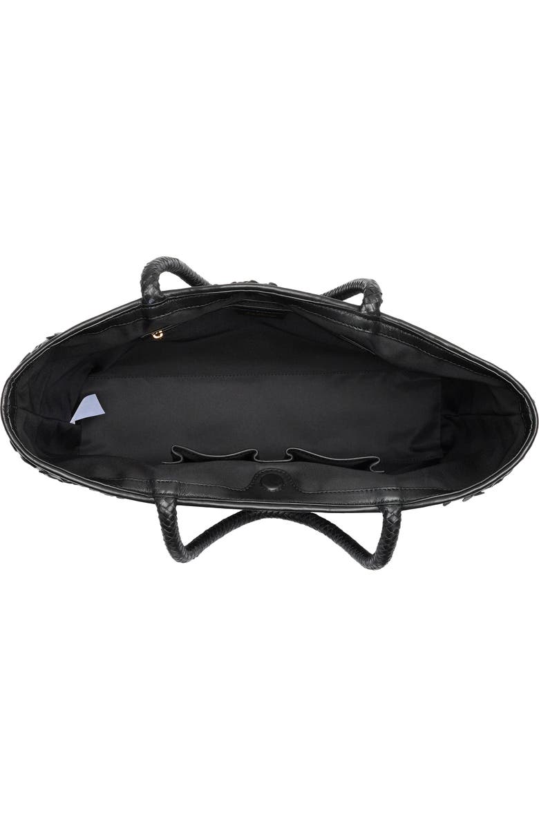 Sam Edelman Bianka Woven Leather Tote Bag, Alternate, color, Black